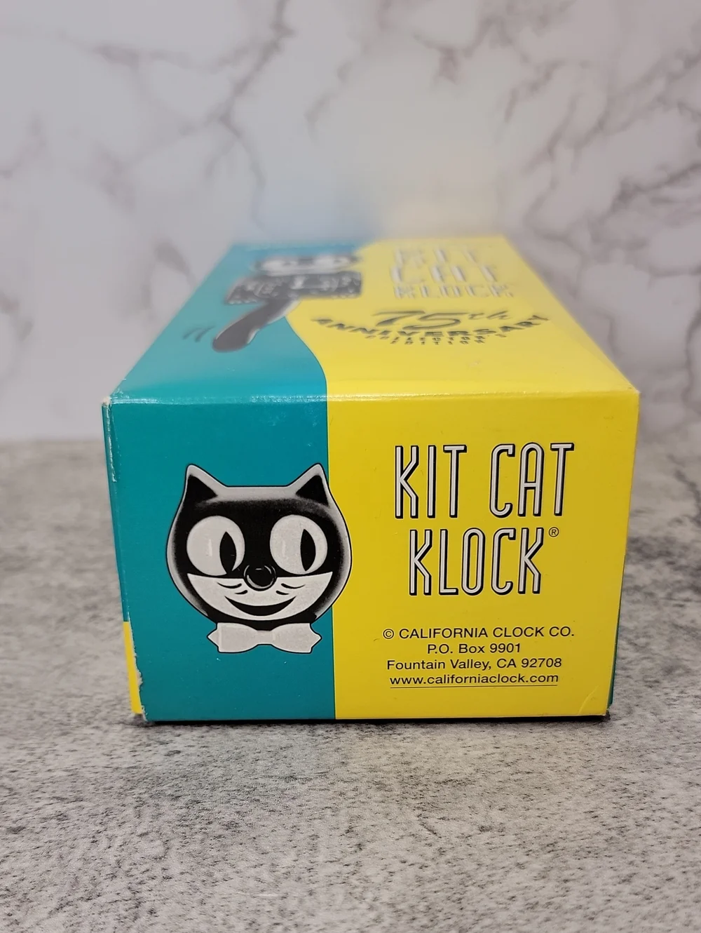 SUPER RARE 75th Anniversary Black Kit-Cat Klock Clock